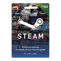 Steam Gift Card – $100 (Digital Code)