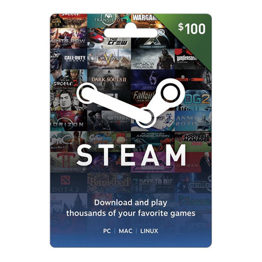 Steam Gift Card – $100 (Digital Code)